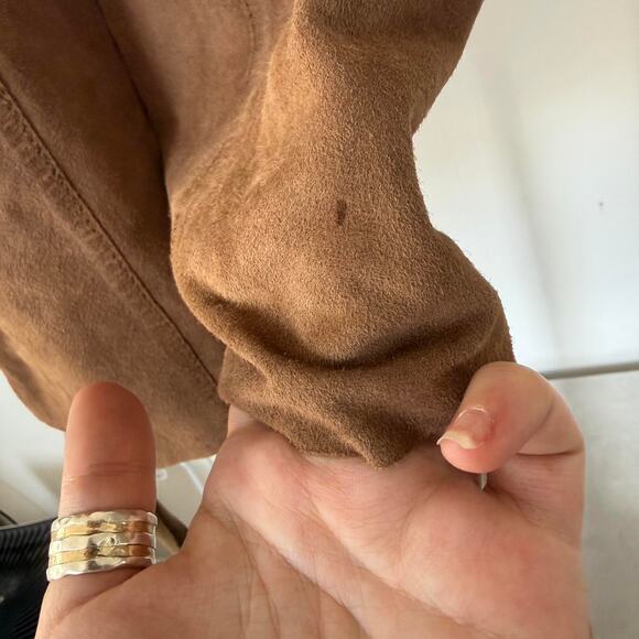 FREE PEOPLE SUEDE WIDE LEG CAPRIS - Picture 5 of 8